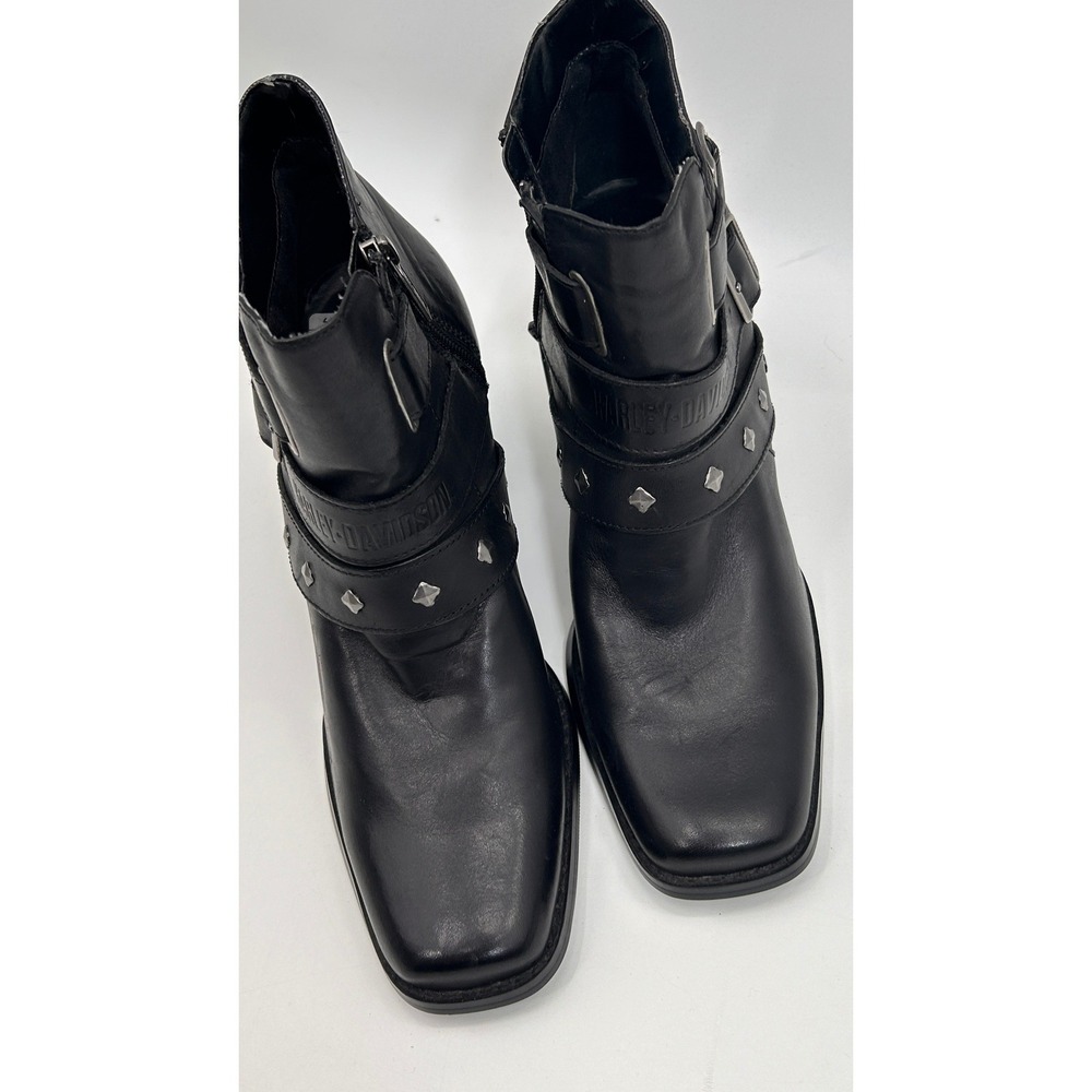 Harley-Davidson Womens Bridgit Shootie Black 4-Inch Boots Inside Zipper size 9.5 - Picture 4 of 13